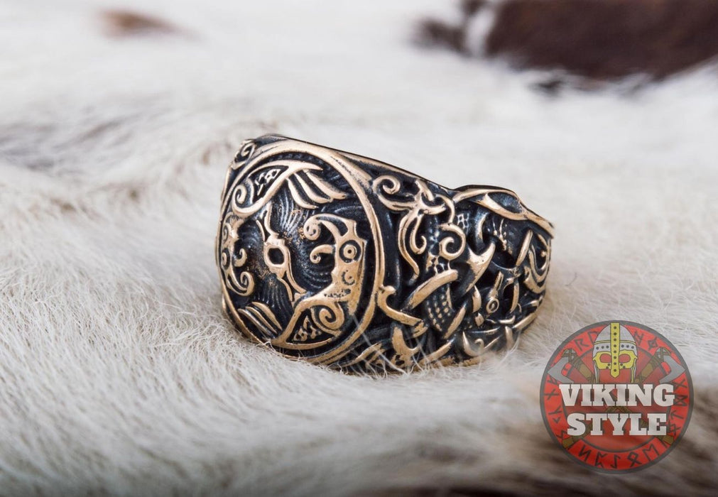 Huginn & Muninn Ring - Mammen, Bronze