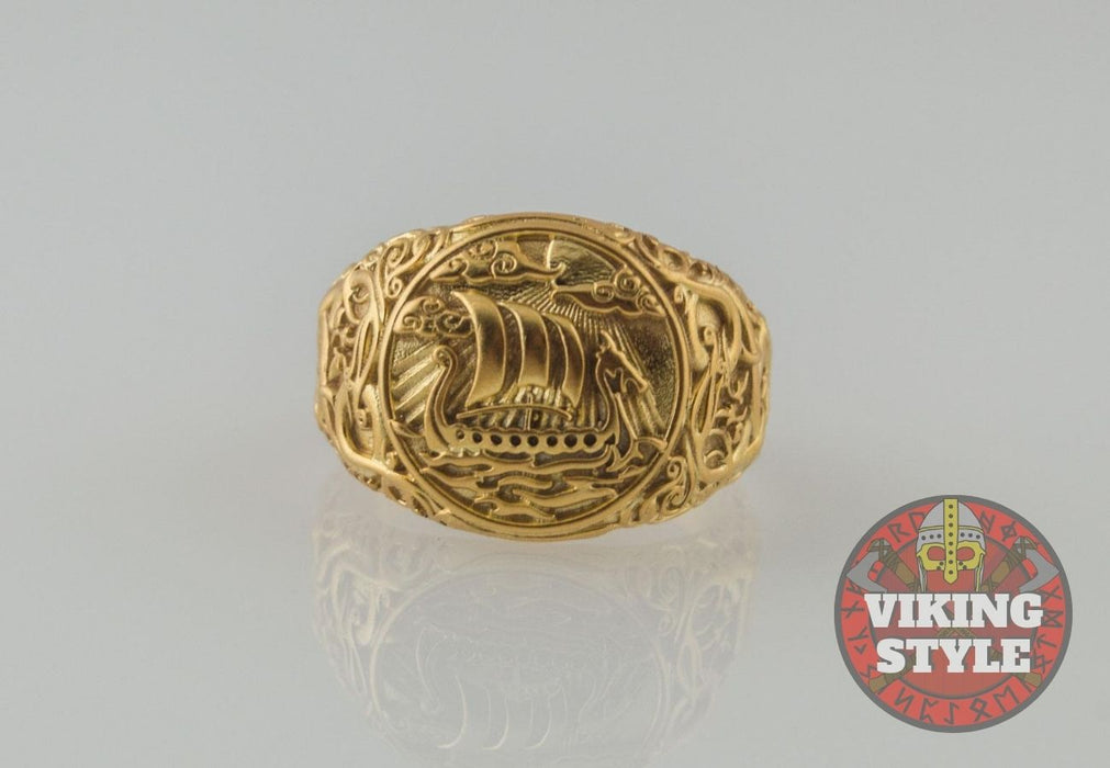 Drakkar Ring - Urnes, Gold