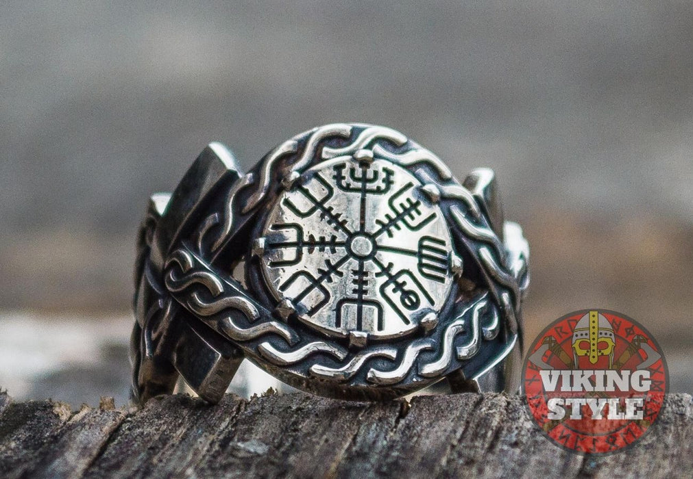Vegvísir Ring - Aarhus, 925 Silver