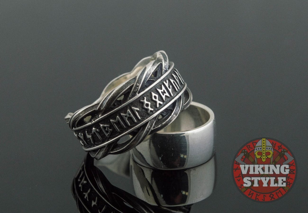 Runic Ring - Knot, 925 Silver