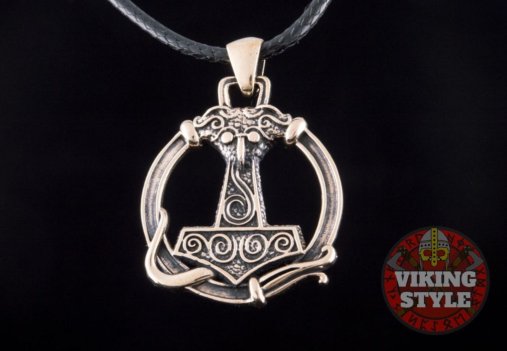 Viking Necklaces - Erikstorp Mjolnir Pendant Bronze
