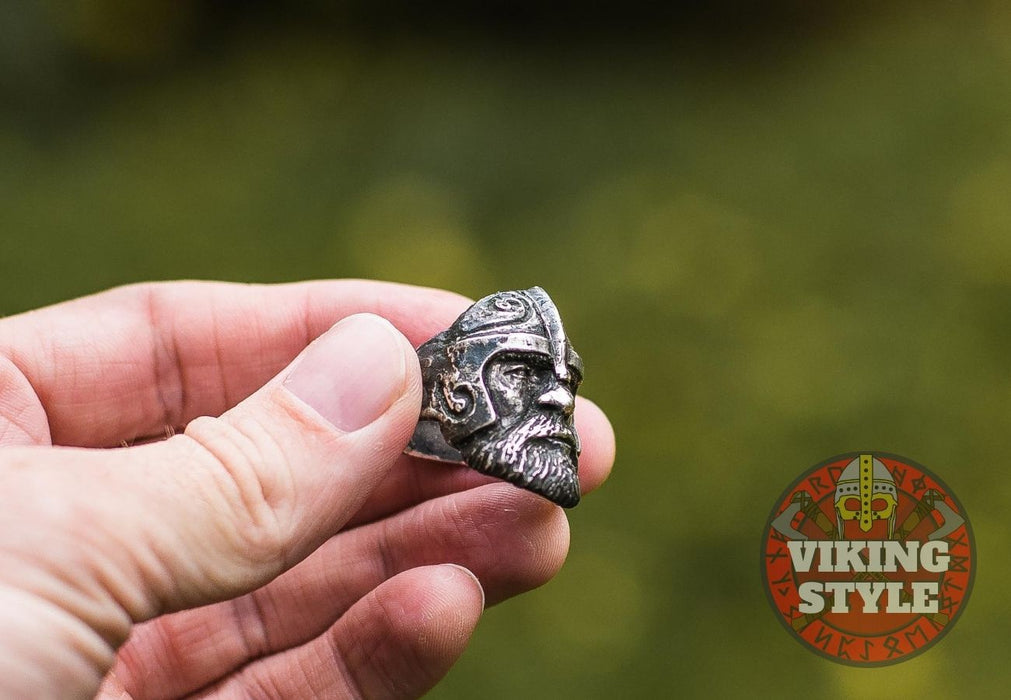 Viking Helmet Ring - Dwarf, 925 Silver