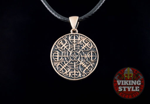 Viking Necklaces - Lunar Aegishjalmr Pendant