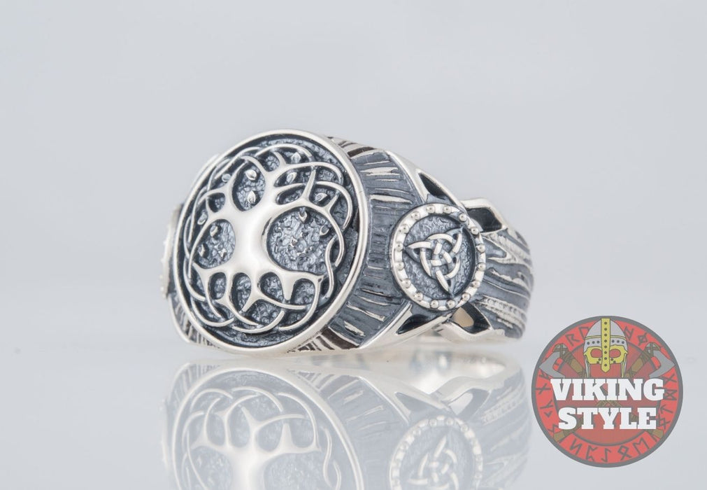 Yggdrasil Ring - Triquetra, 925 Silver