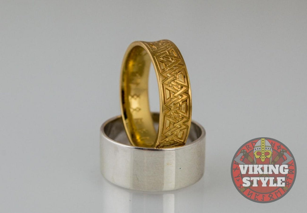 Norse Ring - Valknut, Gold