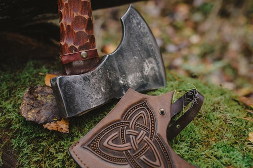 Custom Leather Axe Sheath-VikingStyle