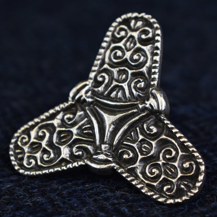 Silver Viking Trefoil Brooch — VikingStyle
