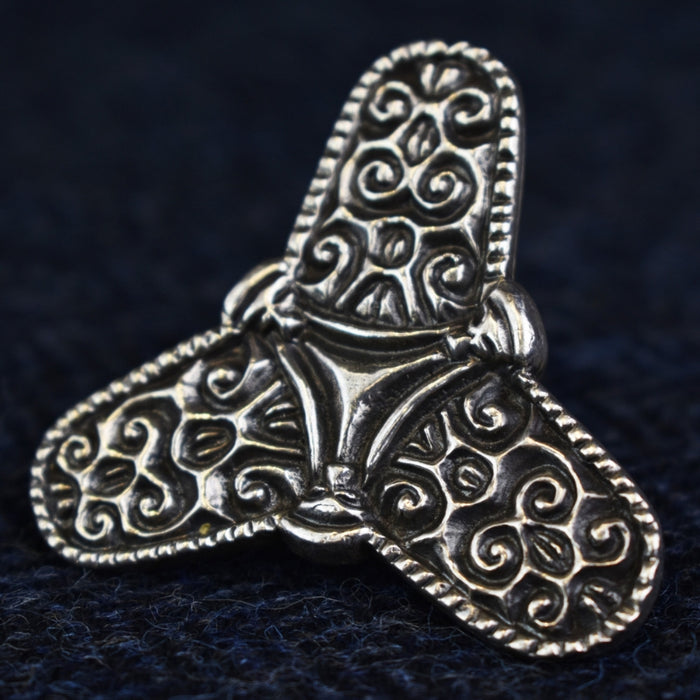 Silver Viking Trefoil Brooch