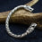 Viking Bracelets - Large Silver Viking Dragon Bracelet