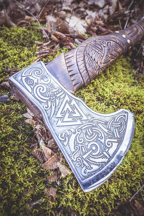 Handmade Viking Axe - Allfather design-VikingStyle