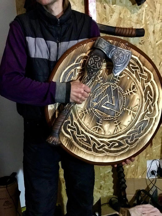 Handmade Viking Shield-VikingStyle