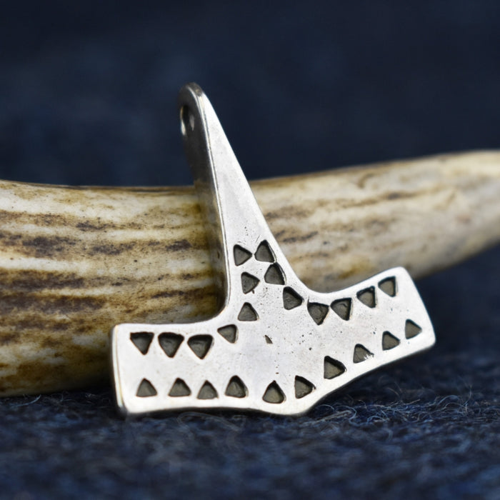 Silver Danish Thor's Hammer Pendant