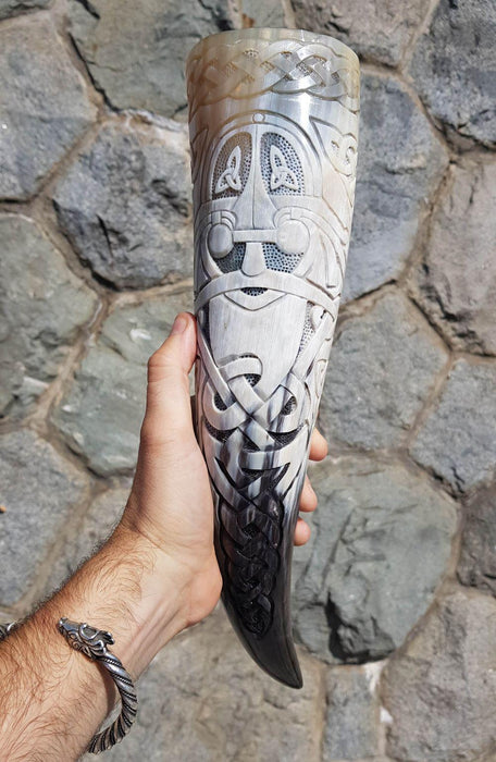 Odin Allfather Drinking Horn-VikingStyle