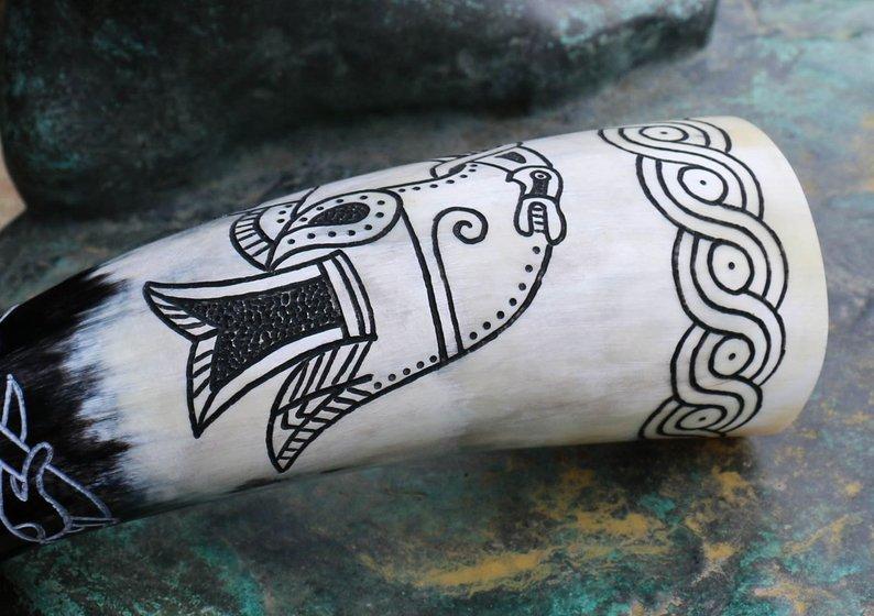 Viking Raven Drinking Horn — VikingStyle